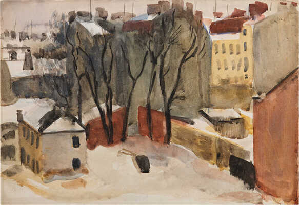 Рутковский Николай Христофорович. Ленинград. Дворик